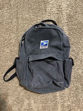 Vintage Wrangler USPS “triple black denim” backpack 00s